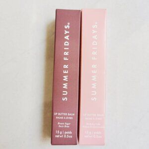 2pcs❤Birthday Cake+ Brown Sugar ❤Summer Fridays Lip Butter Balm Conditioning Lip